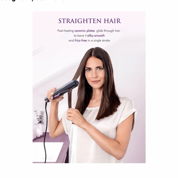 LANDOT 2-in-1 Hair Straightener & Curling Iron - Picture 4 of 11